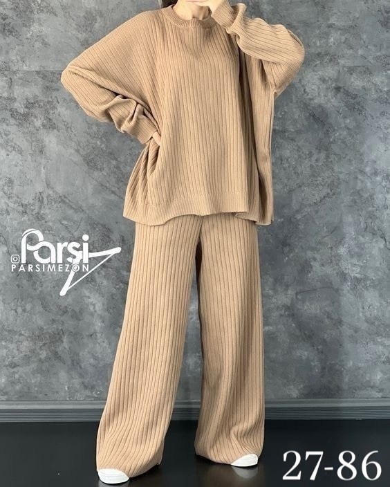 костюм вязаный с брюками широкими палаццо шерстяной сити текс,костюм женский теплый вязаный брючный,женский вязаный костюм,костюм женский: свитер и штаны (one size 42-48),костюм трикотажный