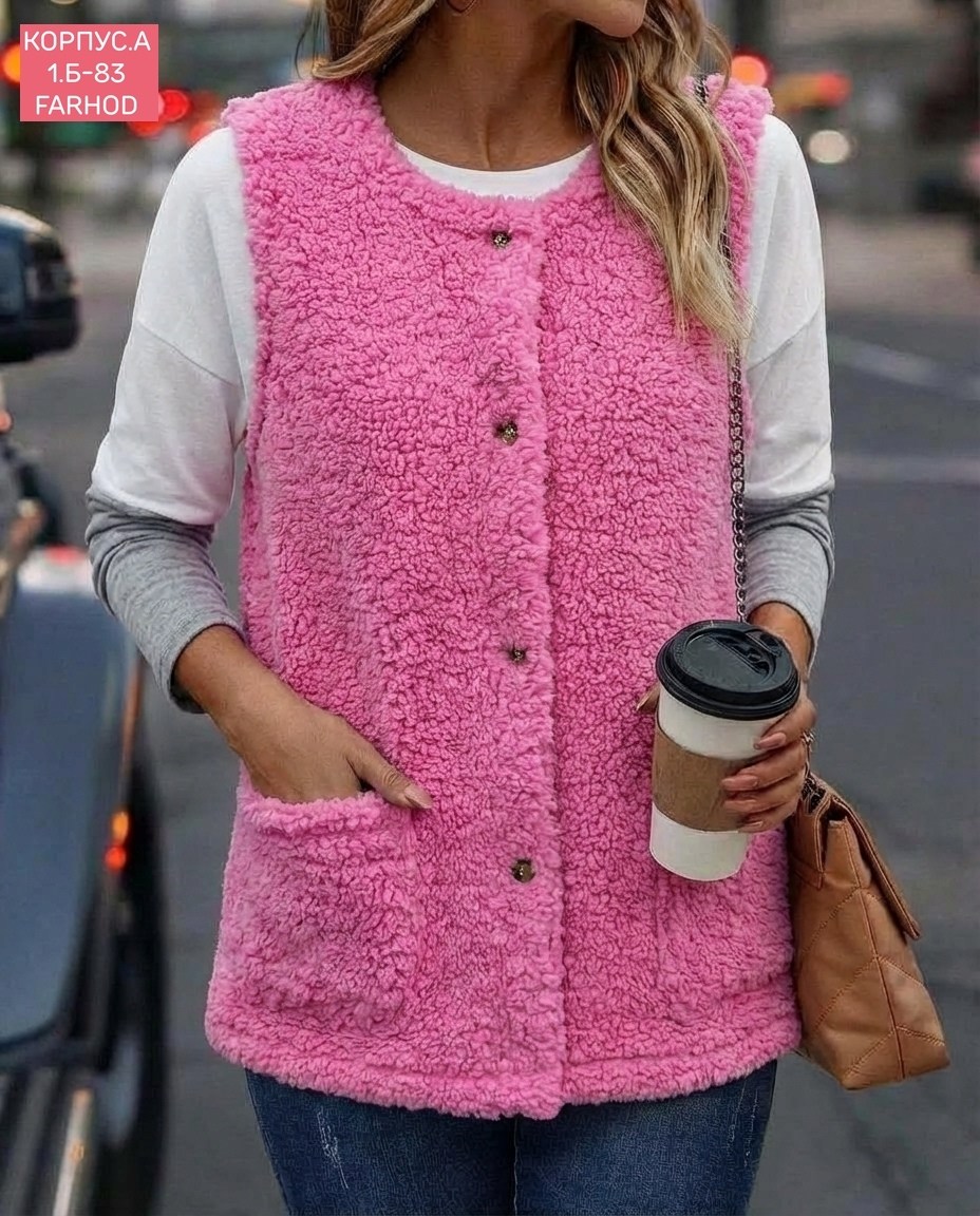 теплый жилет,женские жилеты,жилет повседневный,женские жилетки,меховая жилет