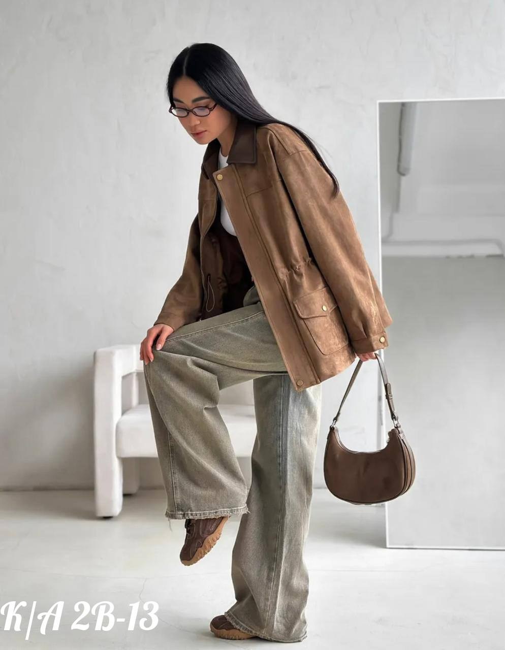 куртка рабочего тренд замшевая tinaria 313880037,куртка замшевая женская,куртка рабочего тренд замшевая tinaria,куртка замшевая женская цвет коричневый,куртка из замши с кожаным воротником