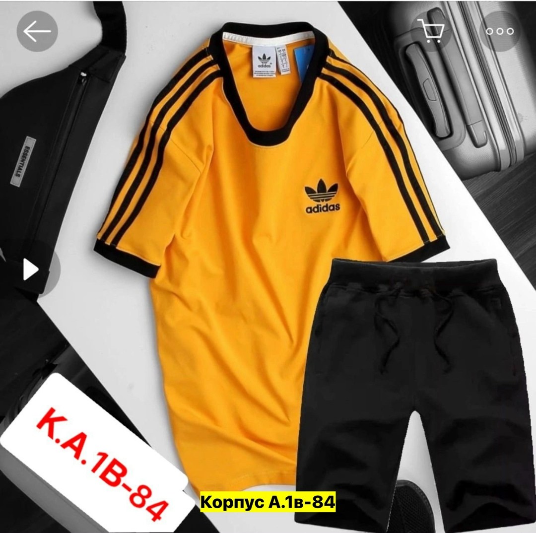 комплект одежды adidas,костюм спортивный adidas,футболка адидас,костюм спортивный мужской летний с шортами и футболкой,adidas костюм