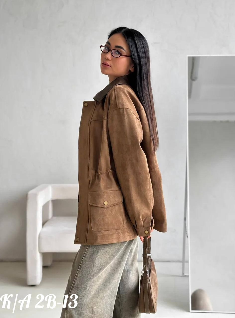 куртка рабочего тренд замшевая tinaria 313880037,куртка замшевая женская,куртка рабочего тренд замшевая tinaria,куртка замшевая женская цвет коричневый,куртка из замши с кожаным воротником