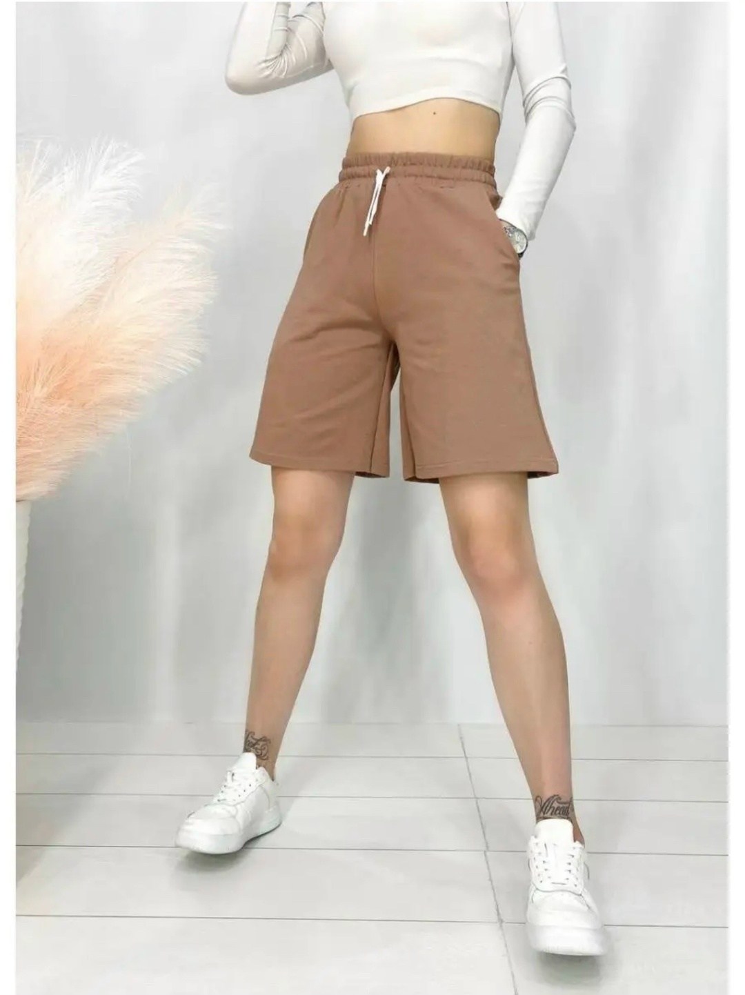 шорты трикотажные с высокой посадкой,шорты трикотажные,шорты женские летние спортивные трикотажные,шорты спортивные трикотажные baomiks,повседневные шорты