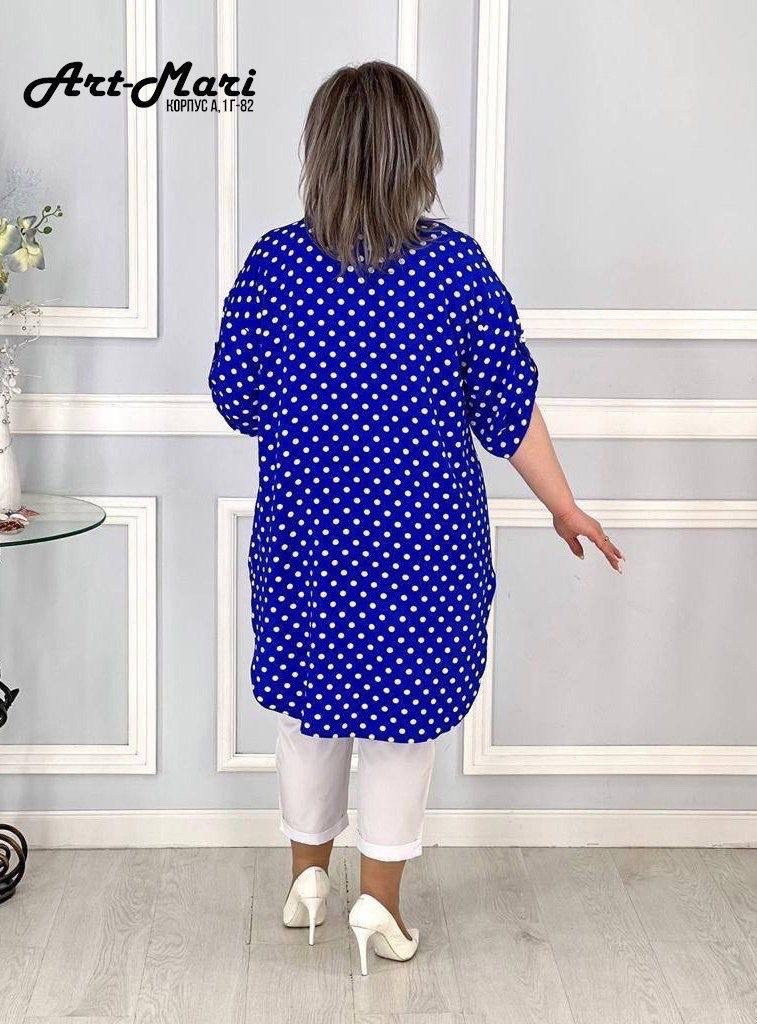 костюм женский,костюм тройка в горошек,туника нарядная, больших размеров,