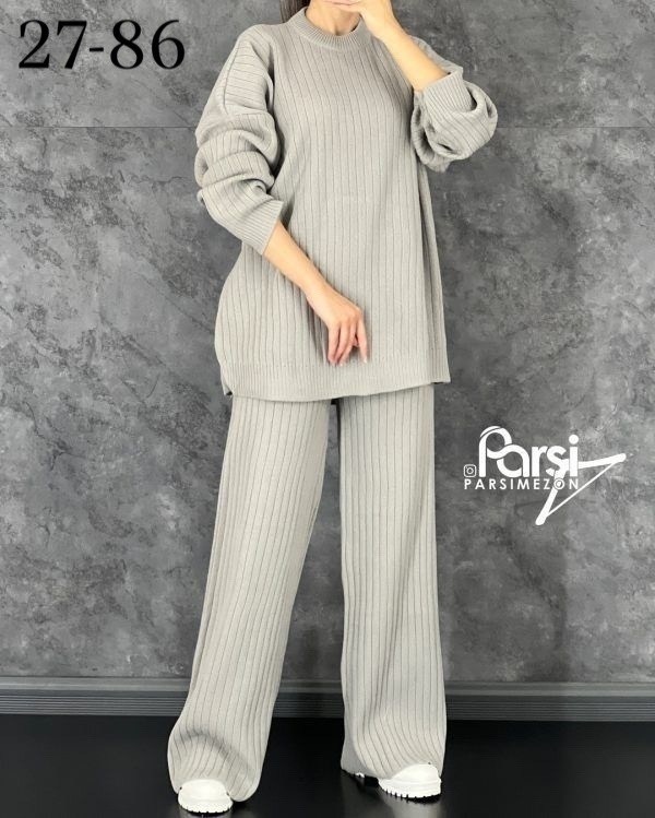 костюм вязаный с брюками широкими палаццо шерстяной сити текс,костюм женский теплый вязаный брючный,женский вязаный костюм,костюм женский: свитер и штаны (one size 42-48),костюм трикотажный