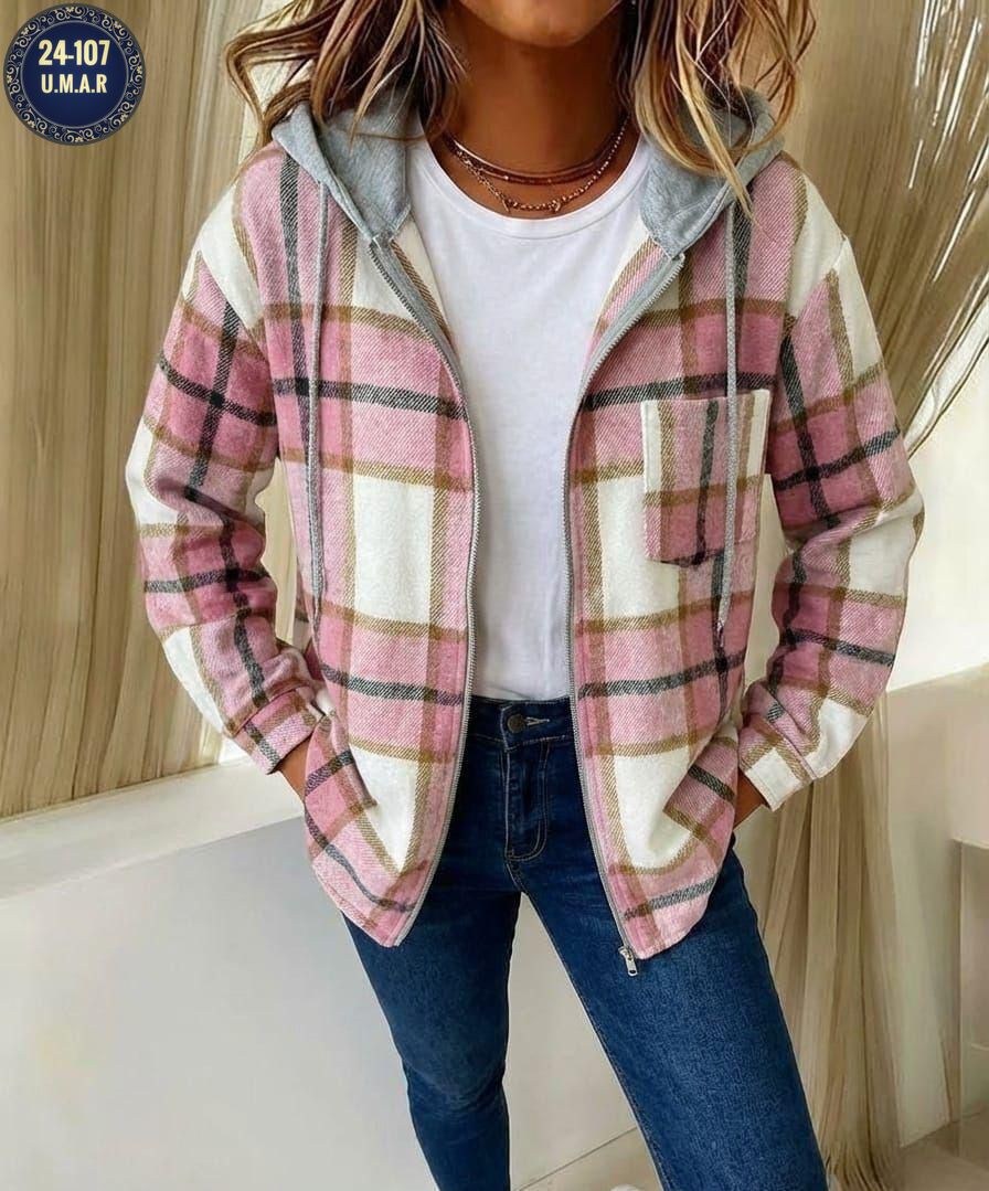 рубашка в клетку женская теплая,рубашка в клетку с капюшоном,куртка в клетку женская,куртка в клетку,рубашка в клетку женская