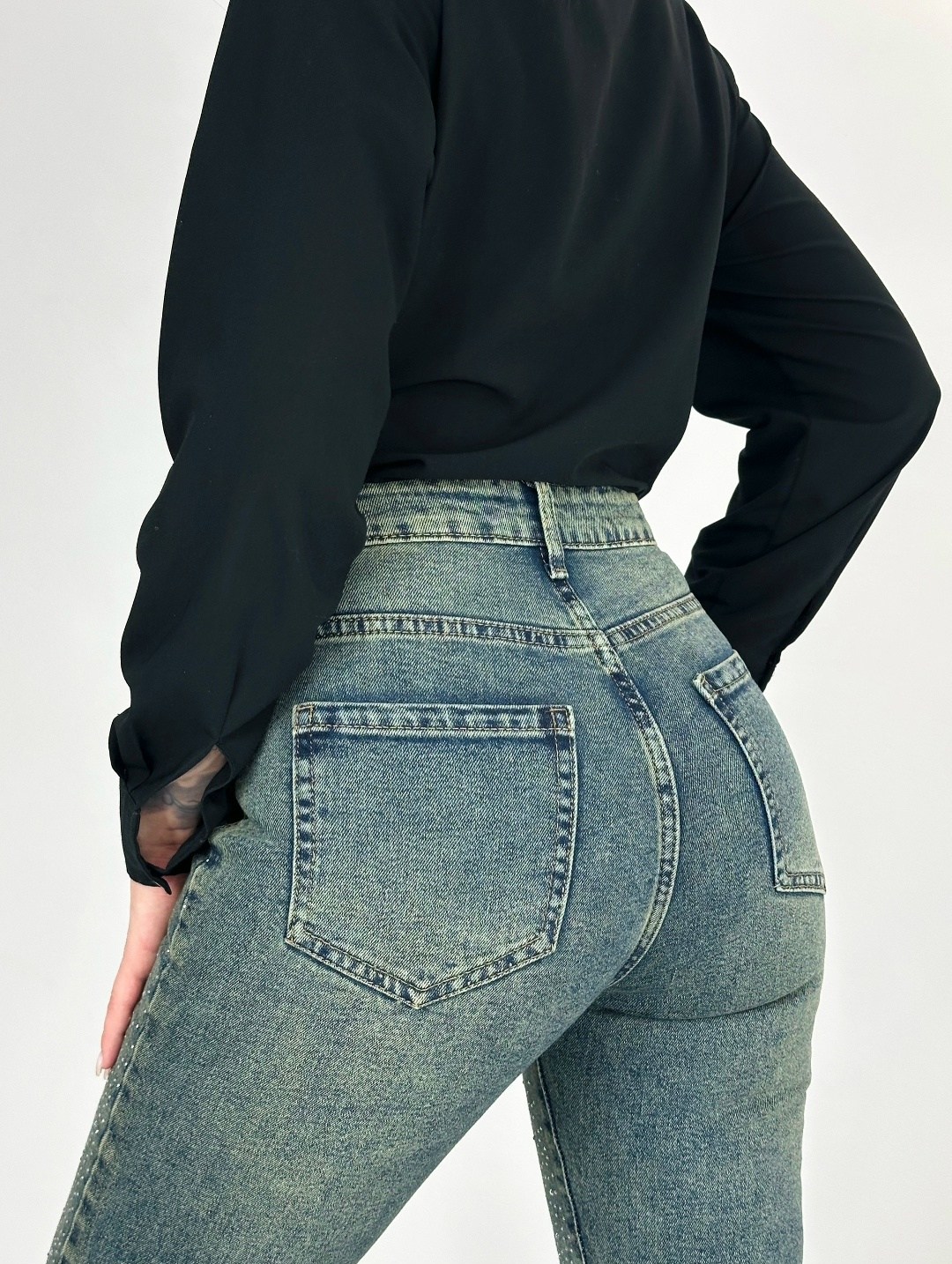 джинсы женские,джинсы клеш,женские джинсы клеш,джинсы со стразами,джинсы женские клеш с высокой посадкой