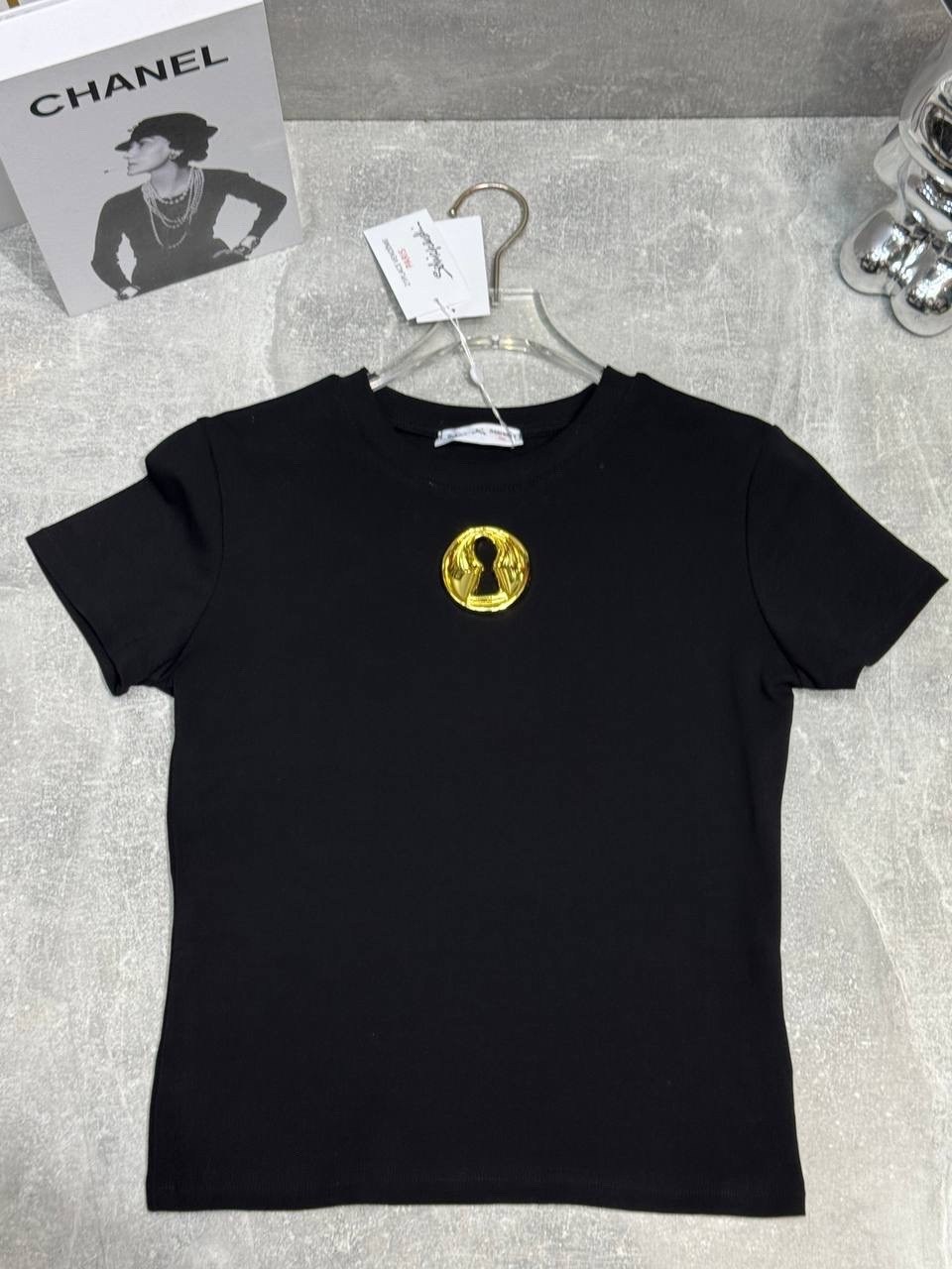 футболка versace jeans couture черный,версаче футболка,футболка,женская футболка,футболка versace черный