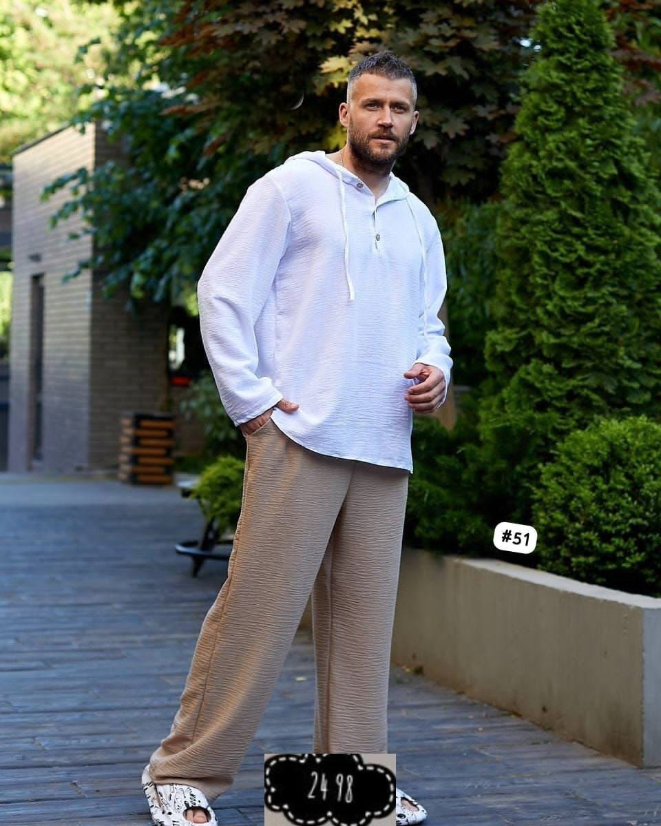 льняная рубашка с капюшоном,мужская льняная рубашка с капюшоном летняя,мужская рубашка с капюшоном,мужской льняной костюм,мужская мода