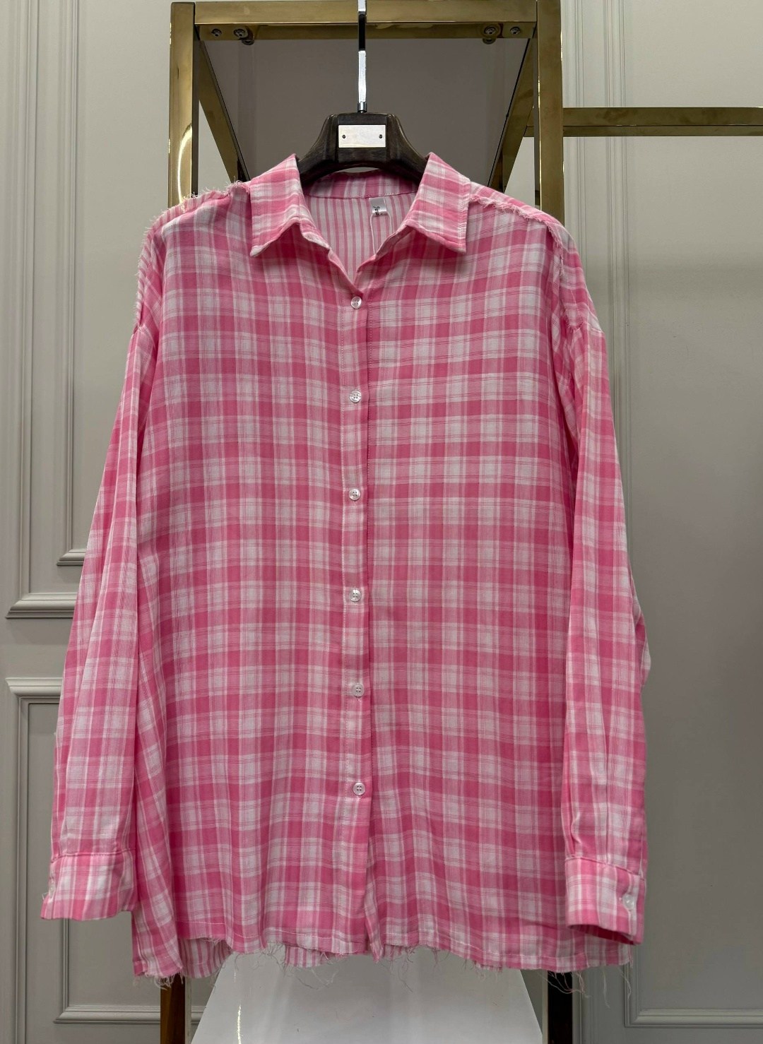 женская рубашка,рубашка женская в клетку,розовая рубашка в клетку,рубашка,стильная рубашка