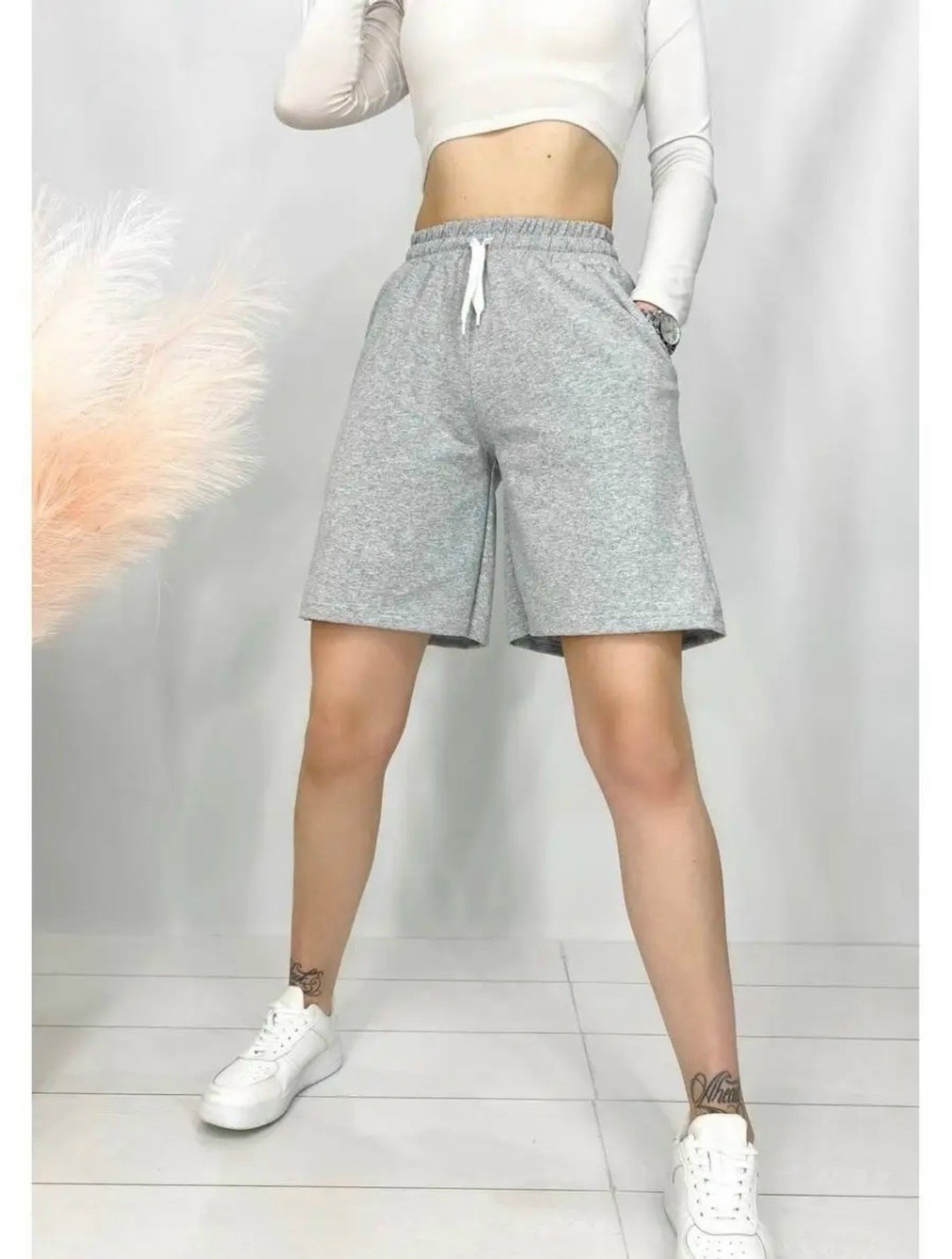 шорты трикотажные с высокой посадкой,шорты трикотажные,шорты женские летние спортивные трикотажные,шорты спортивные трикотажные baomiks,повседневные шорты