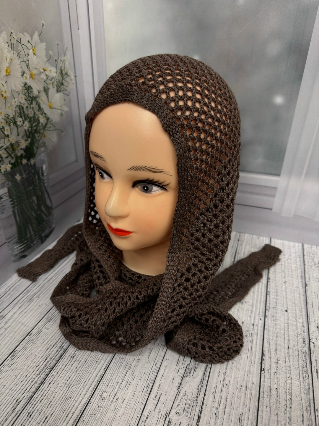 вязаный шарф,шарфы для женщин,вязаная косынка,шарф снуд,капор вязаный