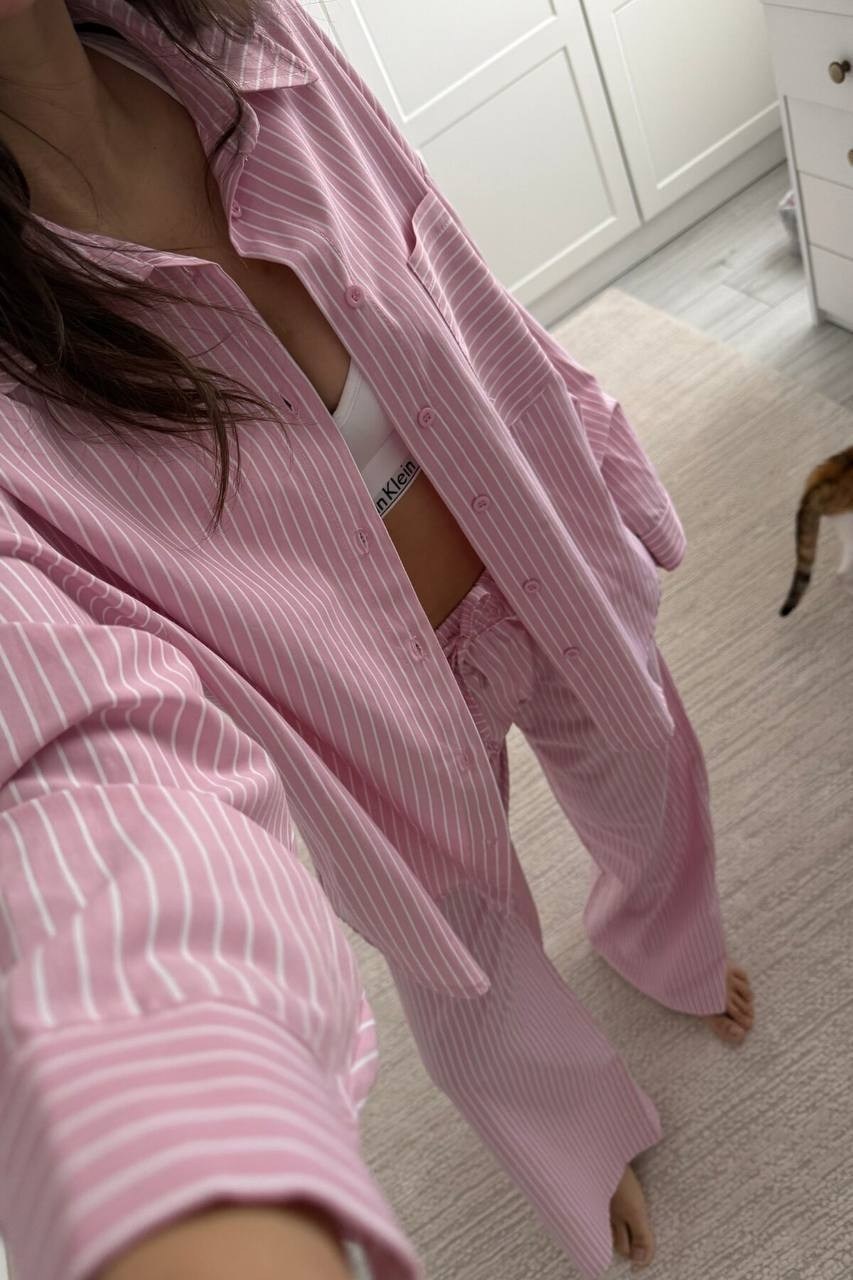 женский брючный костюм из легкой льняной ткани,летний костюм в пижамном стиле,костюм пижамный,пижама женская,костюм в пижамном стиле