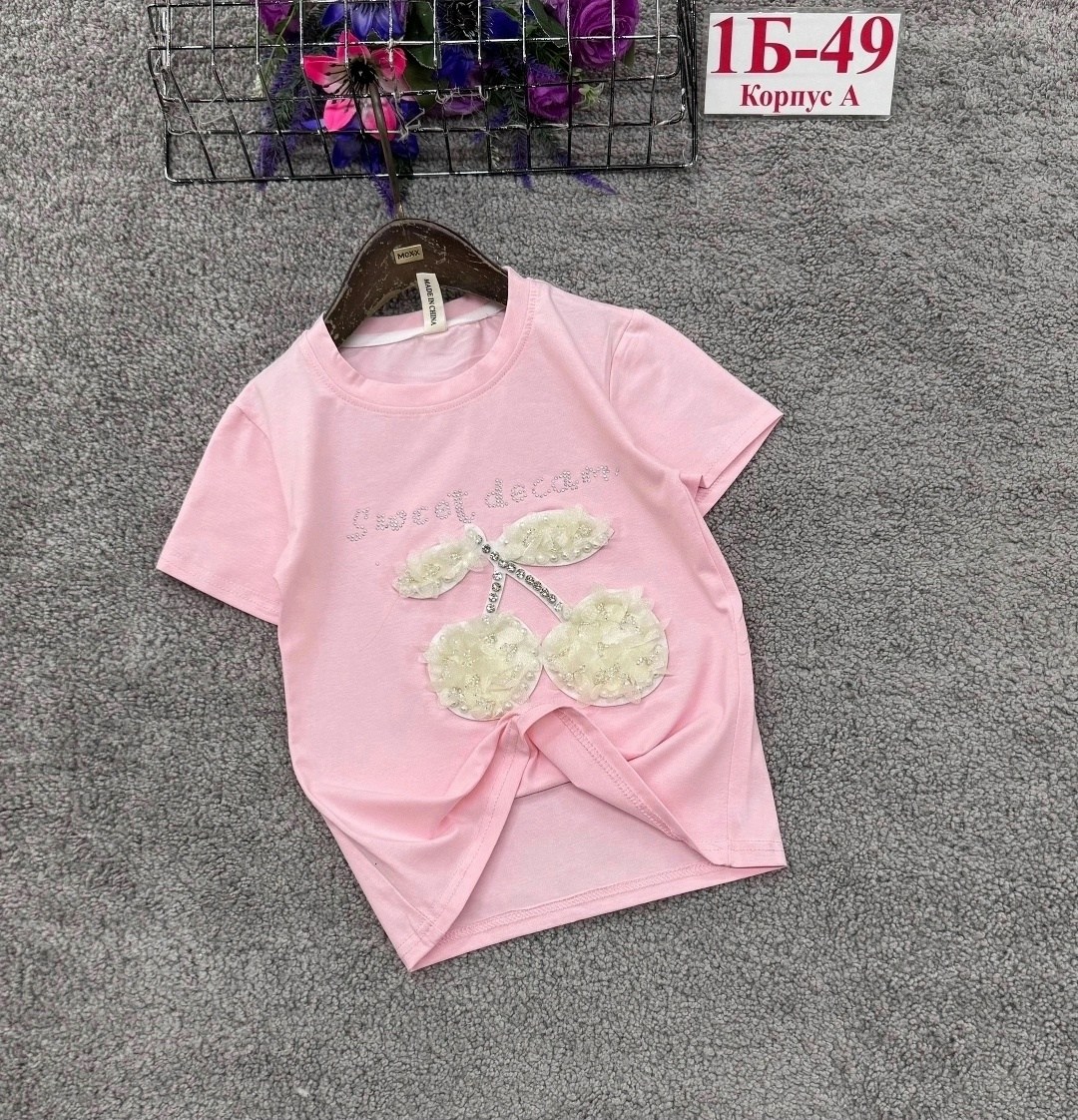 детская футболка,детский костюм футболка,футболки для девочек, ,футболка розовая