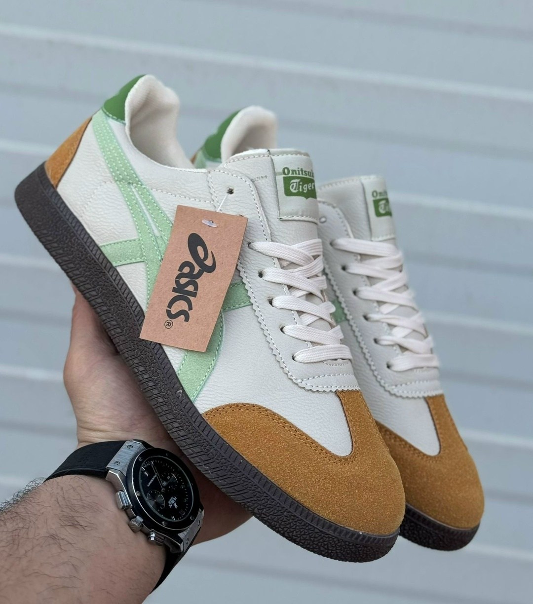 кроссовки onitsuka tiger tokuten,кроссовки onitsuka tiger,кроссовки asics onitsuka tiger,кроссовки onitsuka tiger tokuten lifestyle unisex светло-коричневый/зеленый,onitsuka tiger асикс токутен бежевы
