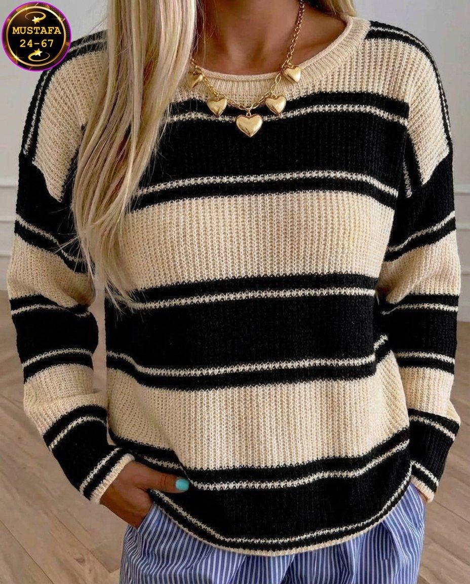 свитера женские,свитера вязаные,джемпер с полосками,свитер,свитер в полоску