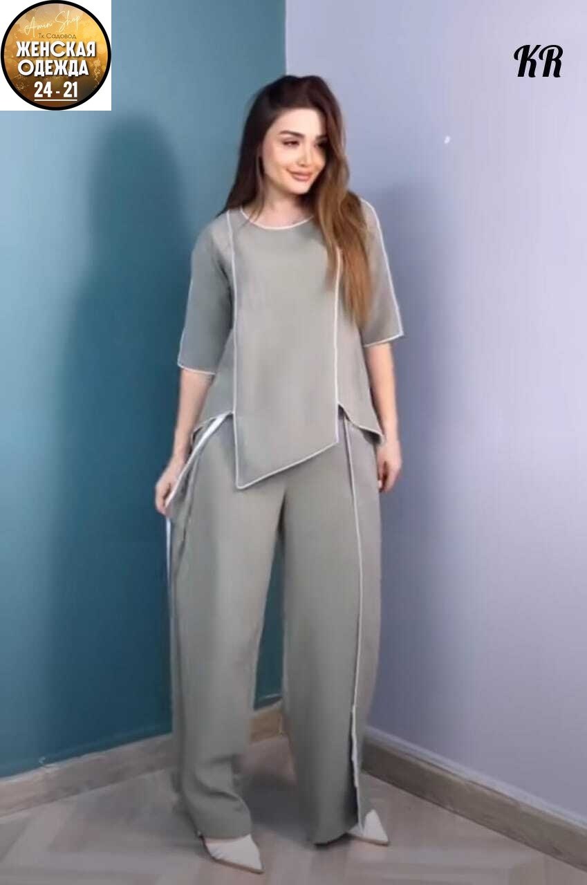 женский костюм двойка ткань сингапур,костюм женский сингапур,серый брючный костюм,мусульманский женский костюм с брюками,одежда женская больших размеров
