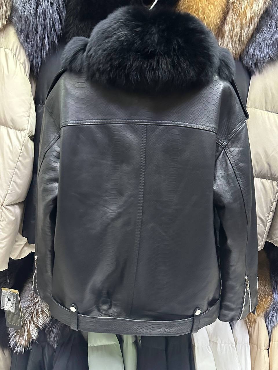куртка натуральная кожа мех чернобурка,куртка кожаная с мехом,куртка с натуральным мехом,куртка натуральная кожа мех песец,куртка кожаная женская с натуральным мехом