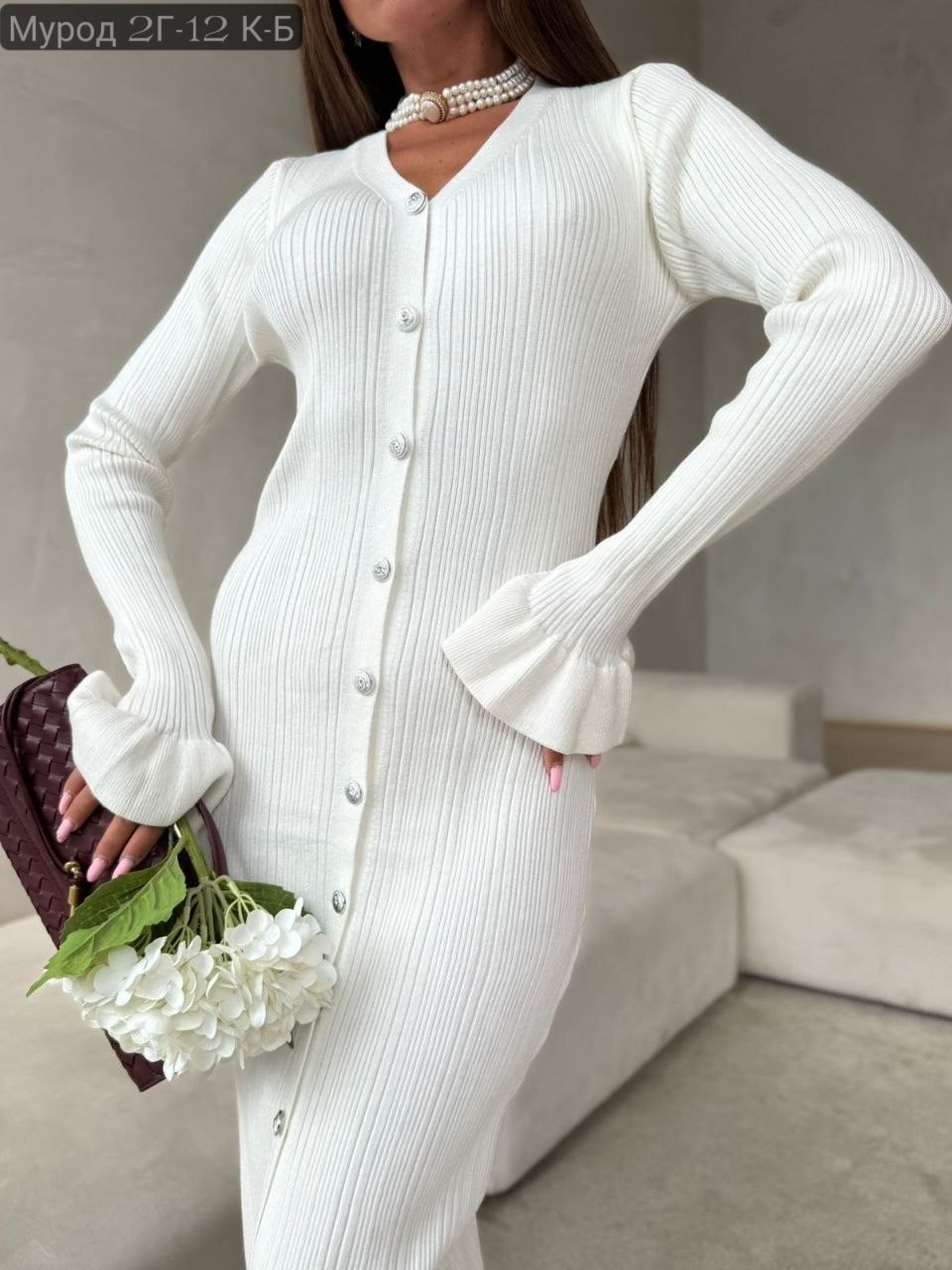 платье вязаное лапша арт. 11886923,элегантное трикотажное платье лапша,белое платье лапша,платье лапша вязаное трикотажное,вязаное платье макси