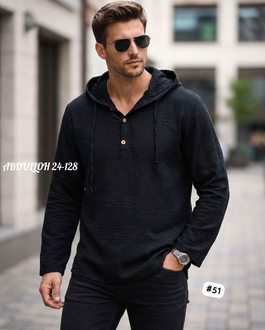 рубашка с капюшоном,мужская мода,рубашка мужская с капюшоном,туника мужская пляжная,туника с капюшоном