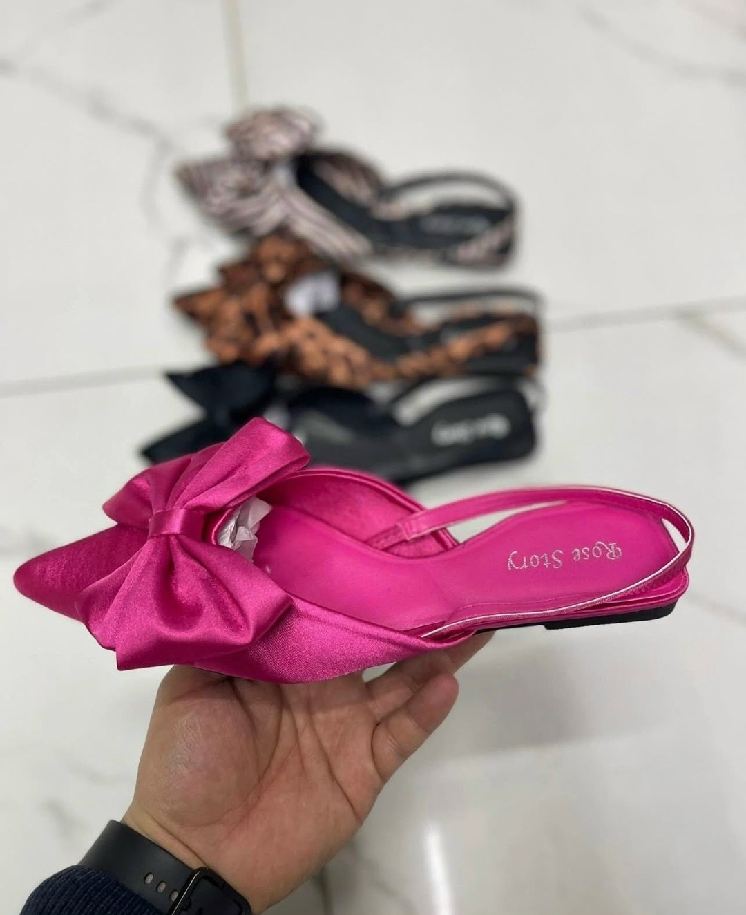 летние женские тапочки на высоком каблуке 7 см,женские туфли-лодочки летние тапочки на низком каблуке с бантом и острым носком,, женская,шлепки с бантом