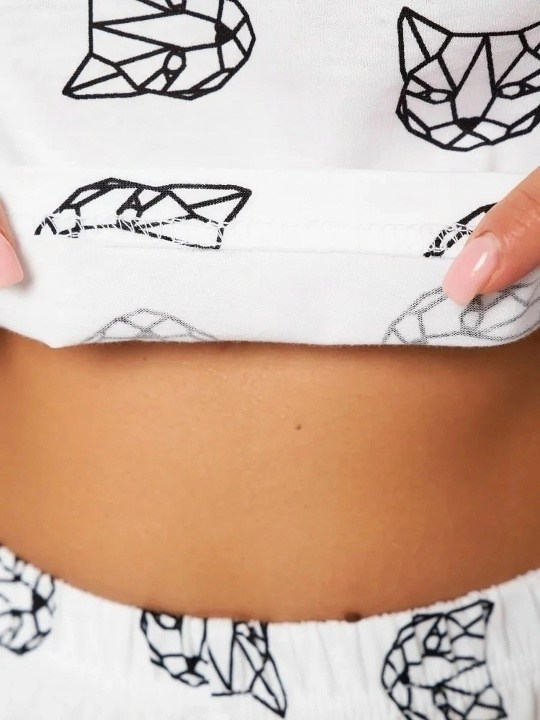 пижама женская с шортами,пижама женская,пижама,пижама с принтом,пижама комплект