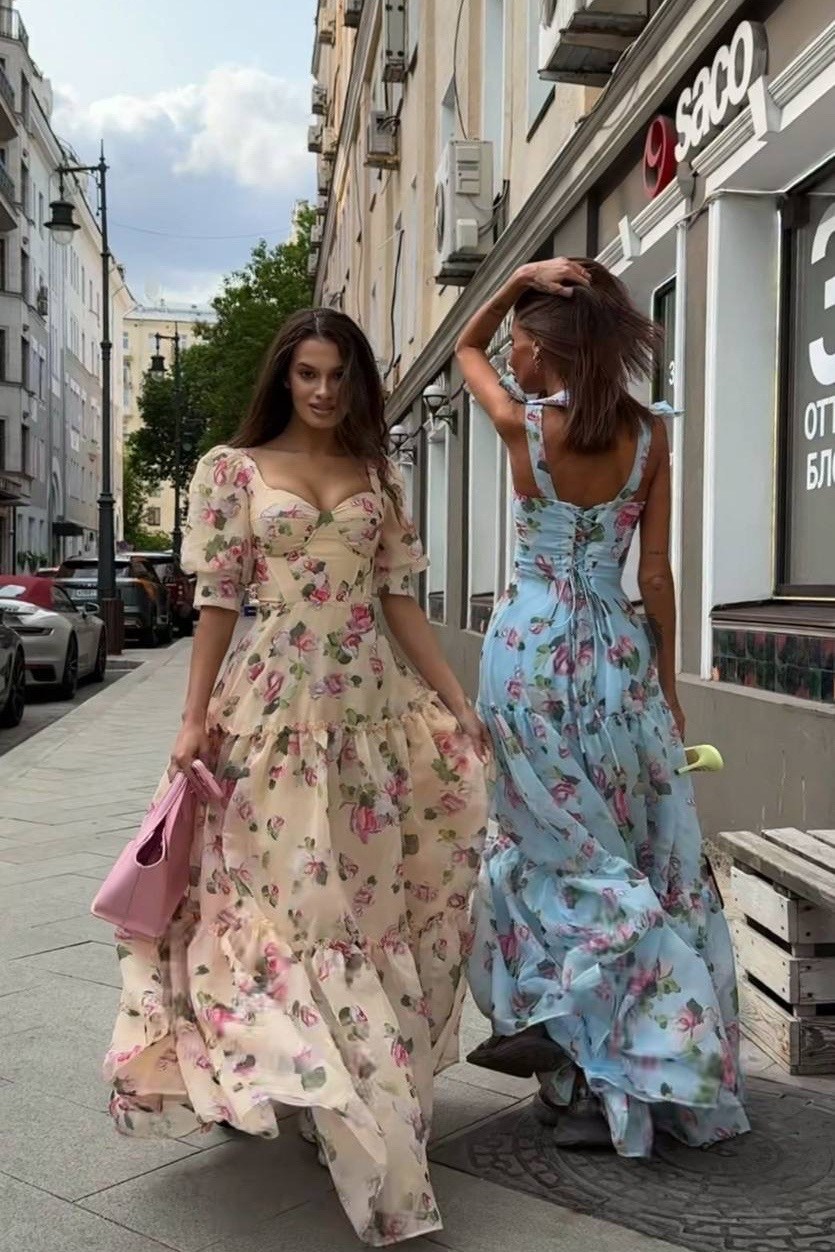 платье с цветочками,платья,летние платье,стильное платье,платье на выпускной