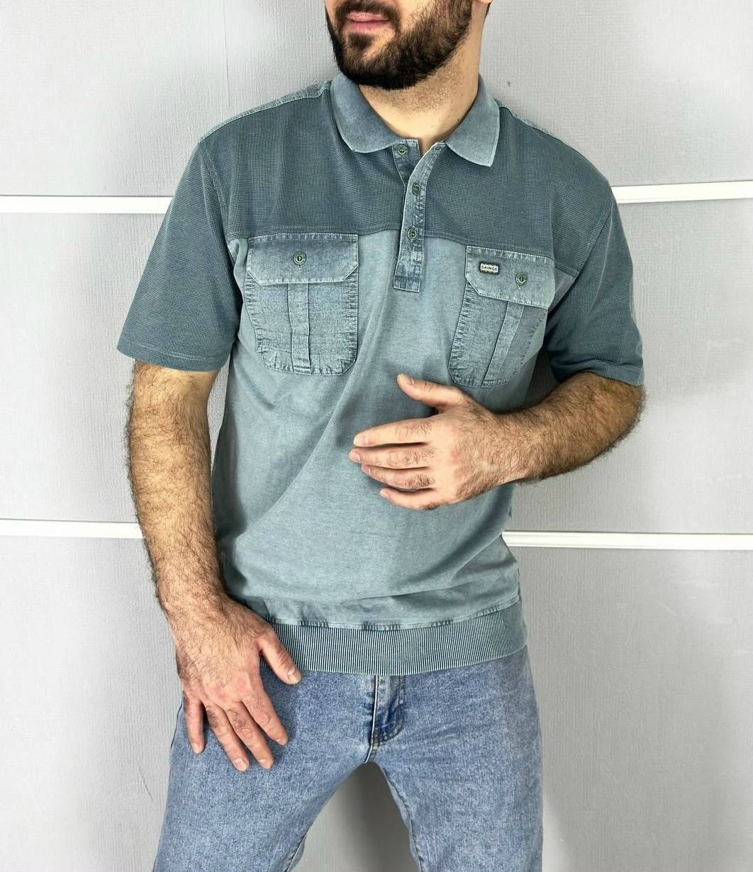 мужская футболка,футболка темно серая,мужская футболка поло,футболка серая,мужская мода