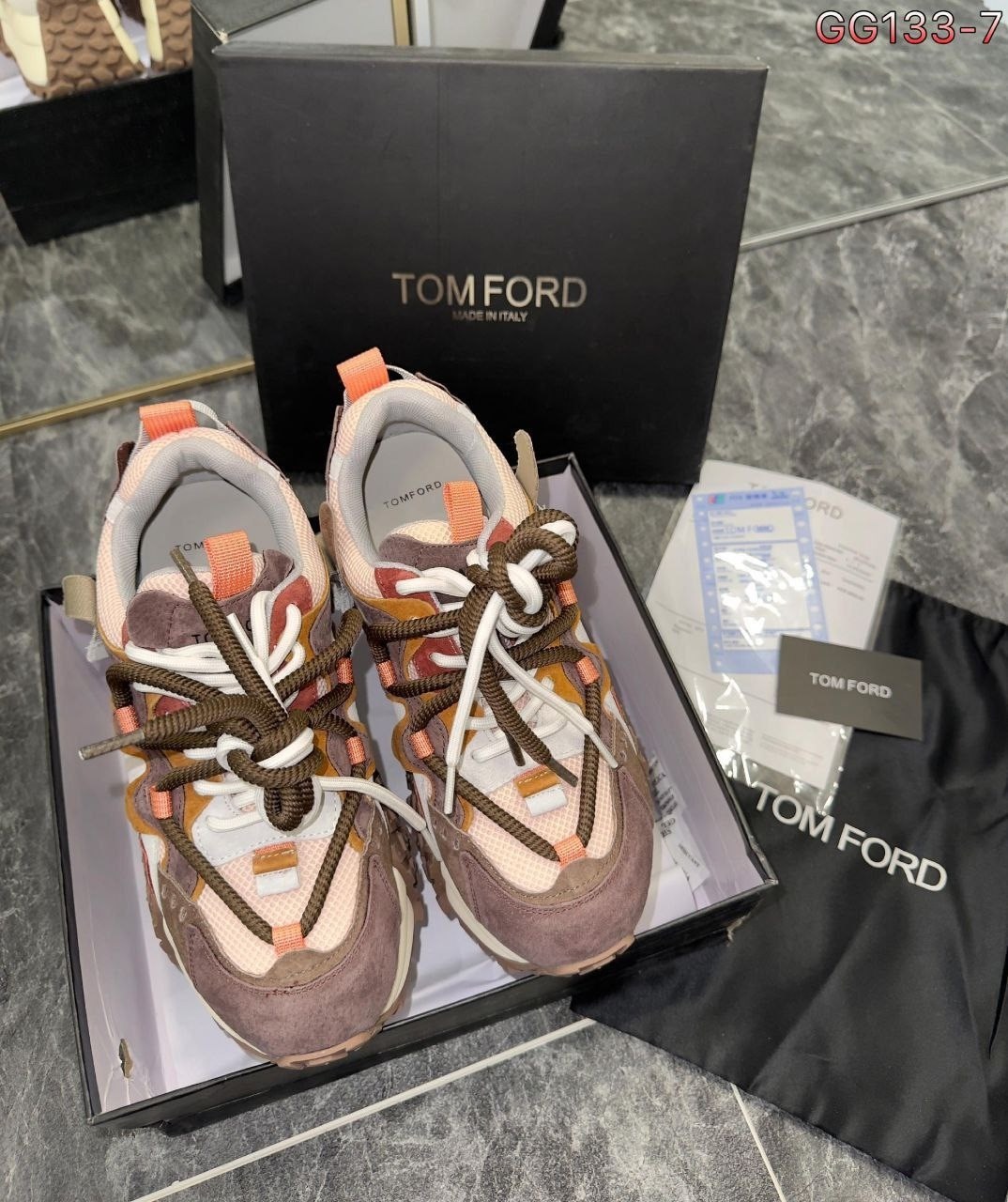 кроссовки tom ford,кроссовки tom ford premium shoes цвет кофейный,,кроссовки tom ford premium shoes 414399343,женские кроссовки на высокой подошве - реплика премиум качества бренда tom ford