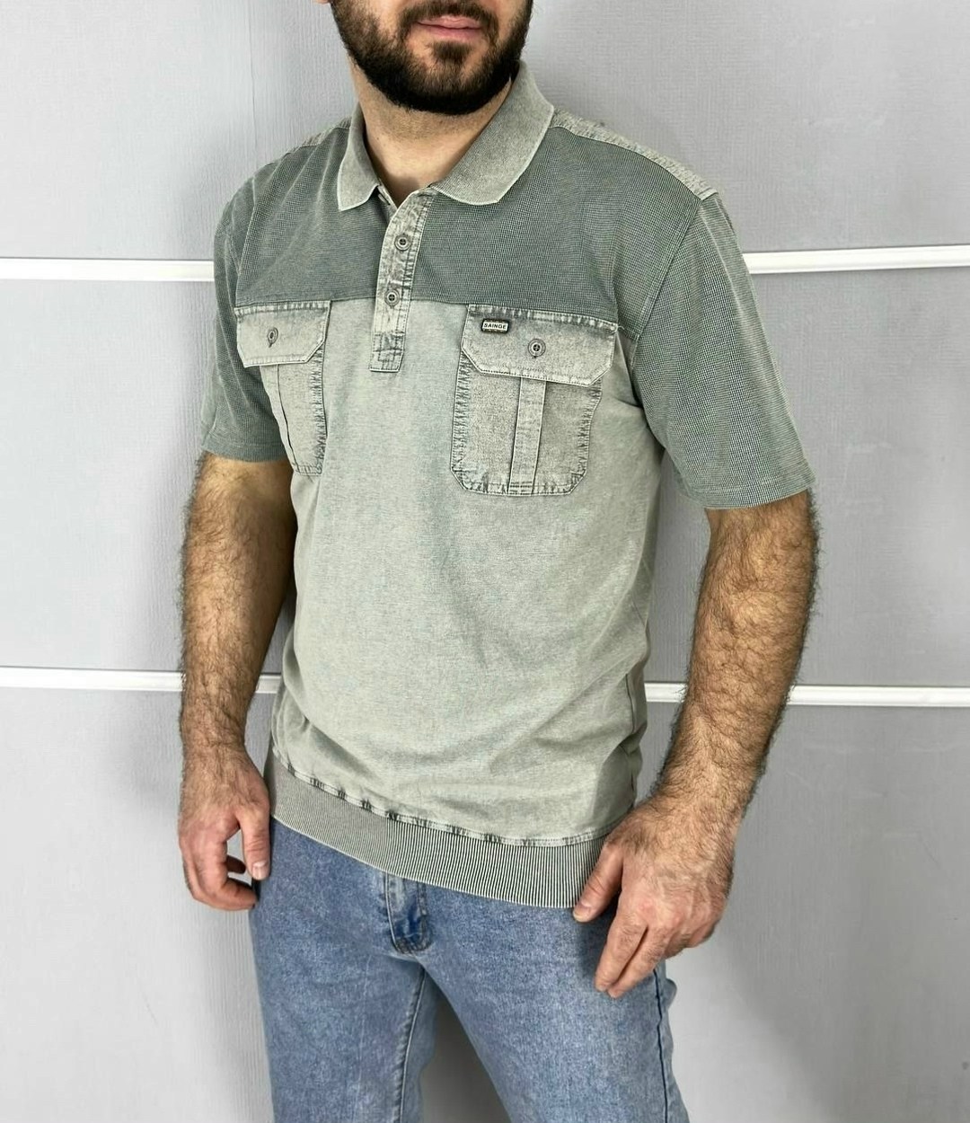 мужская футболка,футболка темно серая,мужская футболка поло,футболка серая,мужская мода