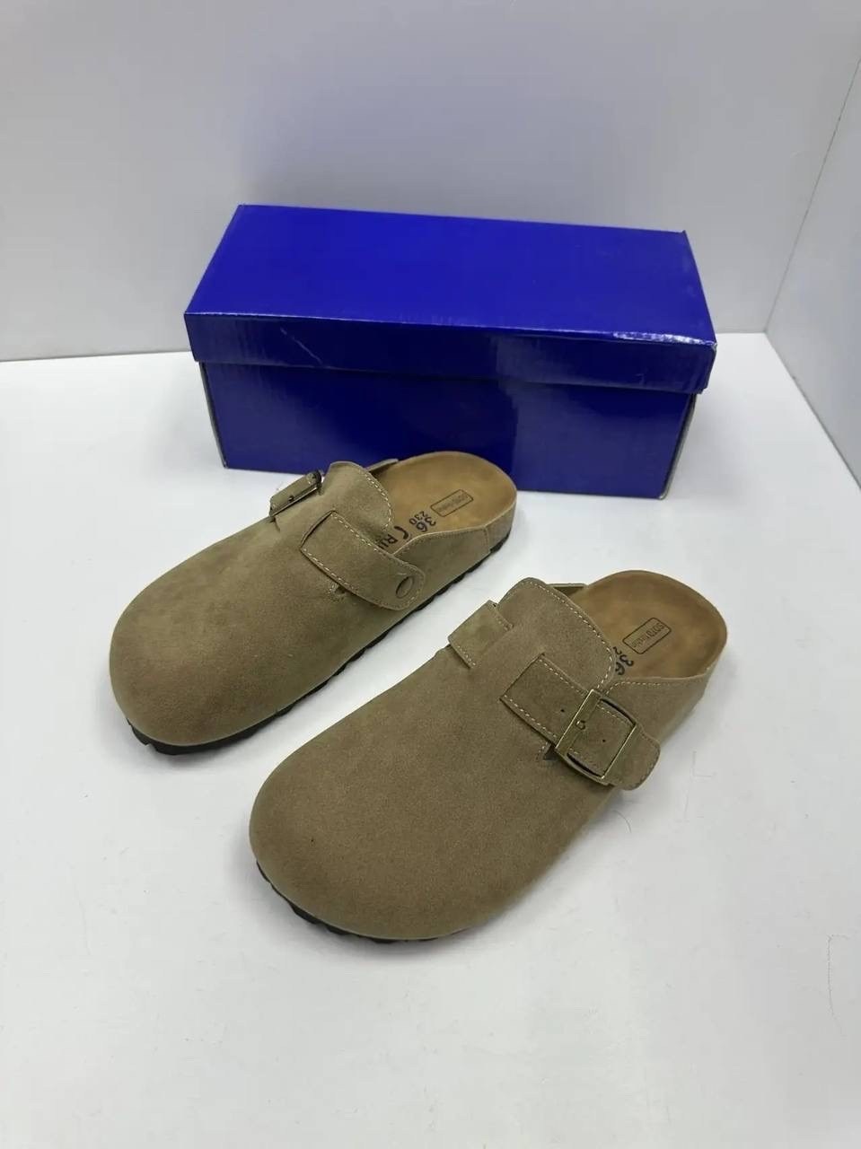 сабо birkenstock,,мужские и женские модные сандалии из замши на пробковой подошве,замшевые сабо,биркенштоки мужские