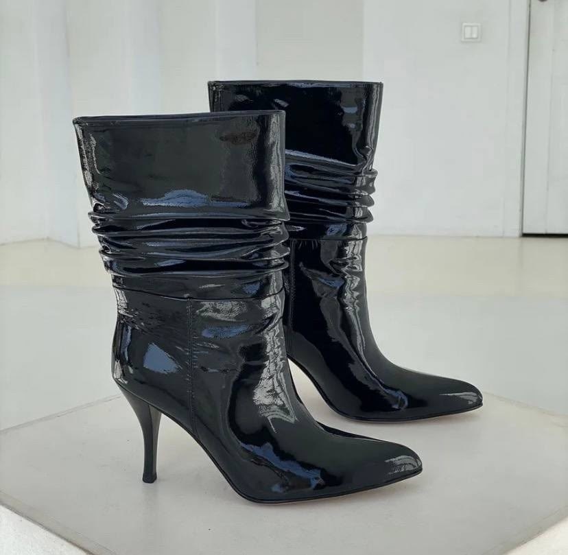ботильоны лакированные,женские ботильоны,ботильоны лаковые,лакированные сапоги,сапоги каблуки