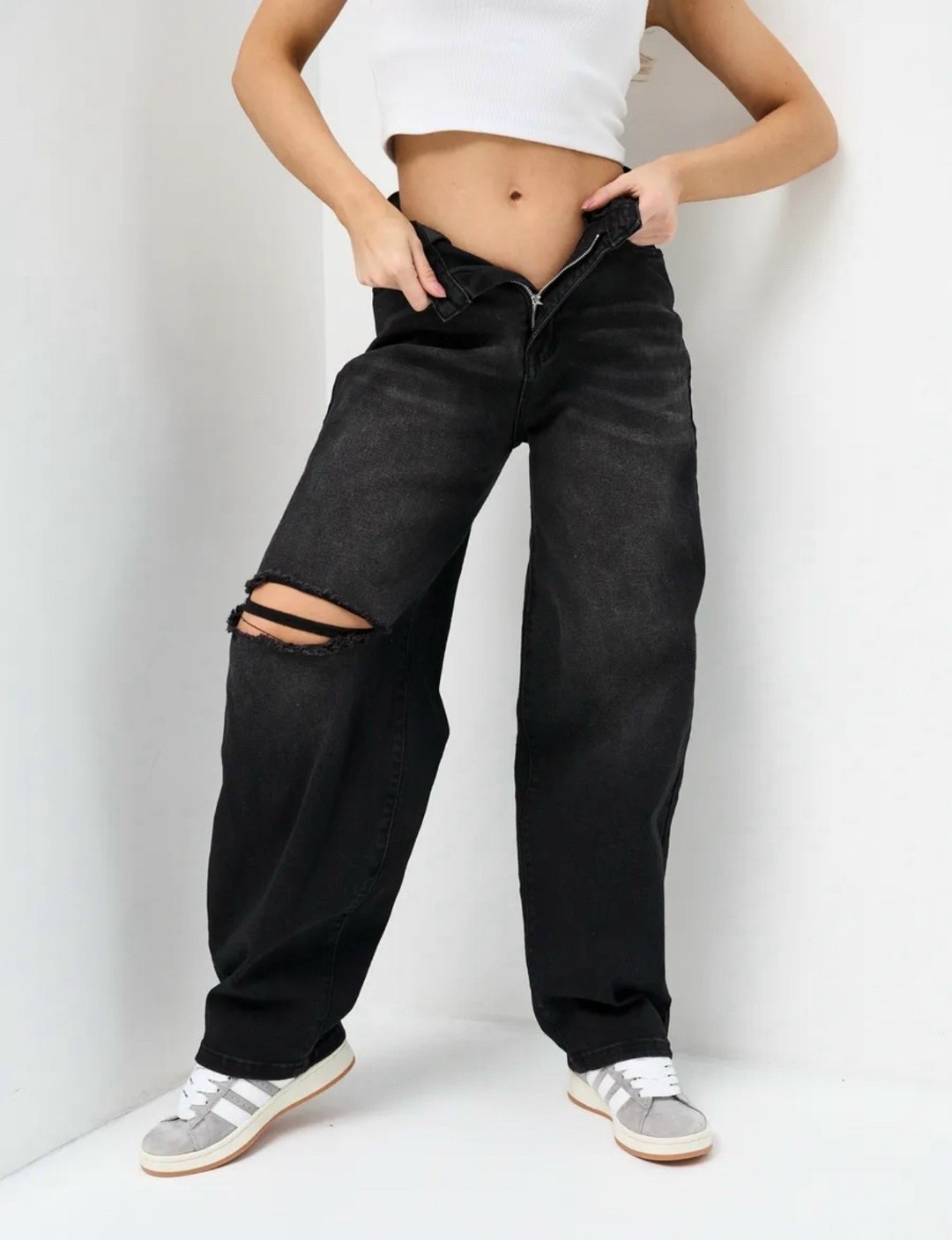 широкие чёрные джинсы,женские джинсы,джинсы черные,широкие джинсы,джинсы темные