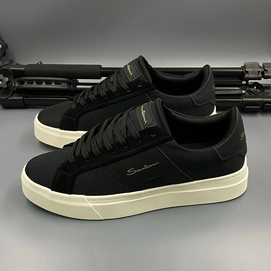мужские кеды santoni,мужские кеды,,кеды santoni,мужские чёрные кеды santoni