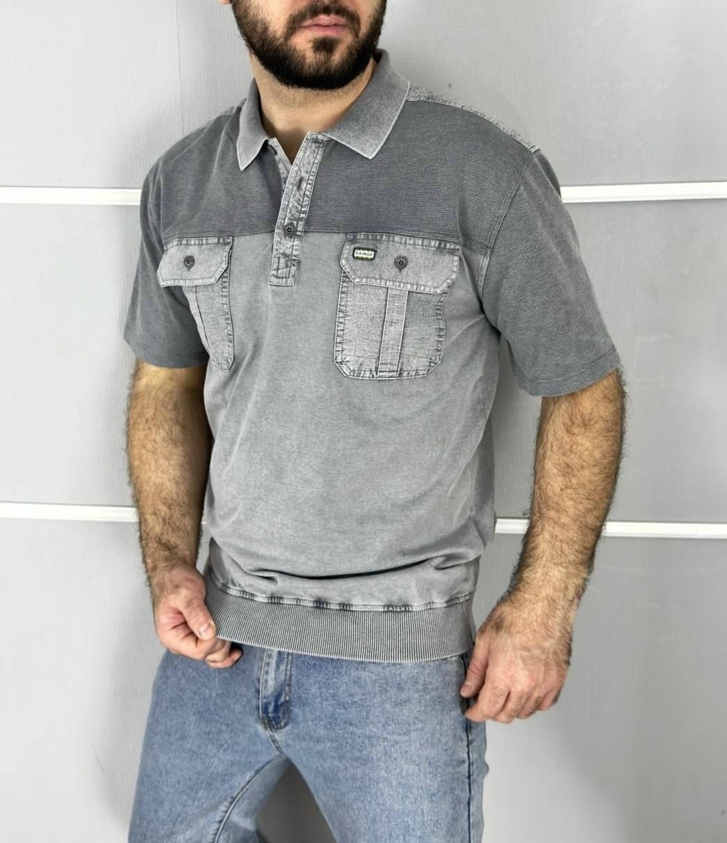 мужская футболка,футболка темно серая,мужская футболка поло,футболка серая,мужская мода