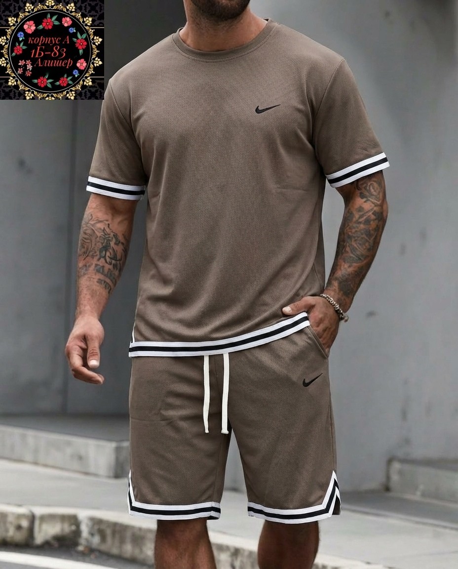 мужские комплекты,комплект одежды,костюм спортивный мужской с шортами и футболкой,летний спортивный костюм с футболкой и шортами,спортивные костюм