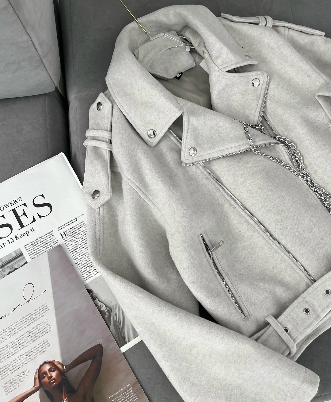 куртка косуха,серая косуха,пальто косуха,косуха,косуха женская