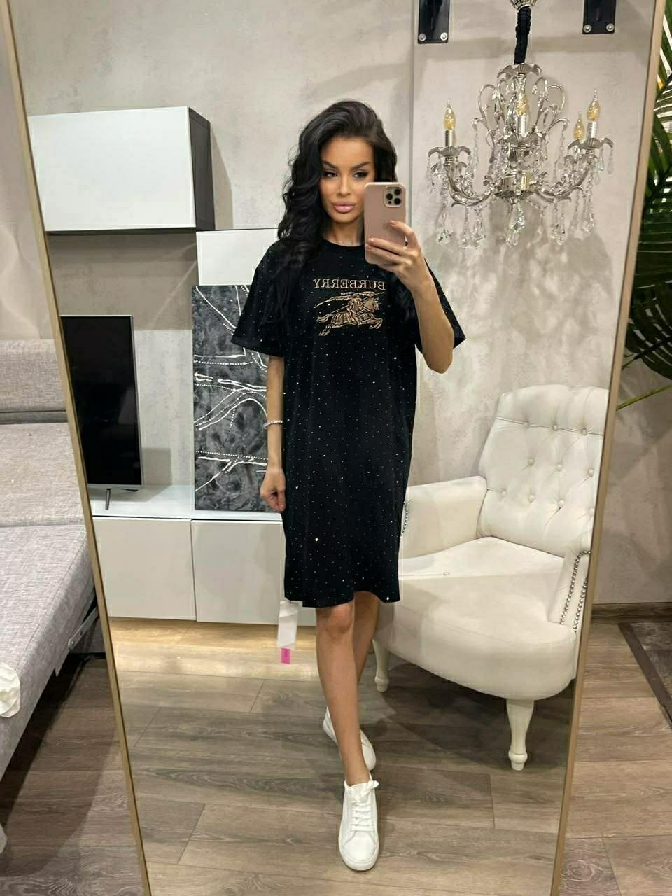 женская футболка,футболка оверсайз со стразами fashion lux,,женская футболка оверсайз,стильная футболка