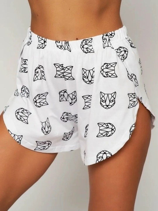 пижама женская с шортами,пижама женская,пижама,пижама с принтом,пижама комплект