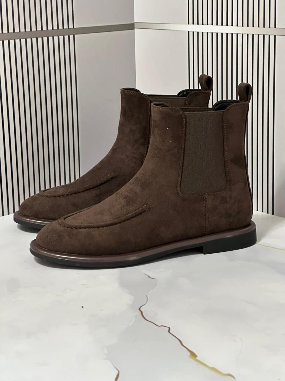 ,замшевые ботинки,высокие ботинки-челси из бархатистой замши,ботинки,замшевые полусапожки хегель