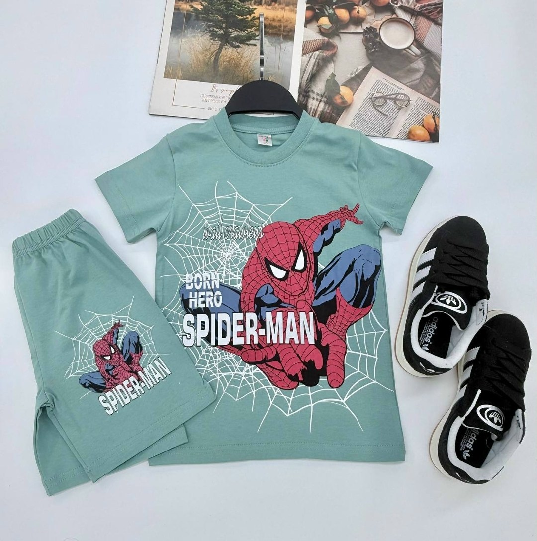 костюм для мальчика,костюм для мальчика человек паук,костюм спортивный для мальчика,детский костюм,костюм с человеком пауком