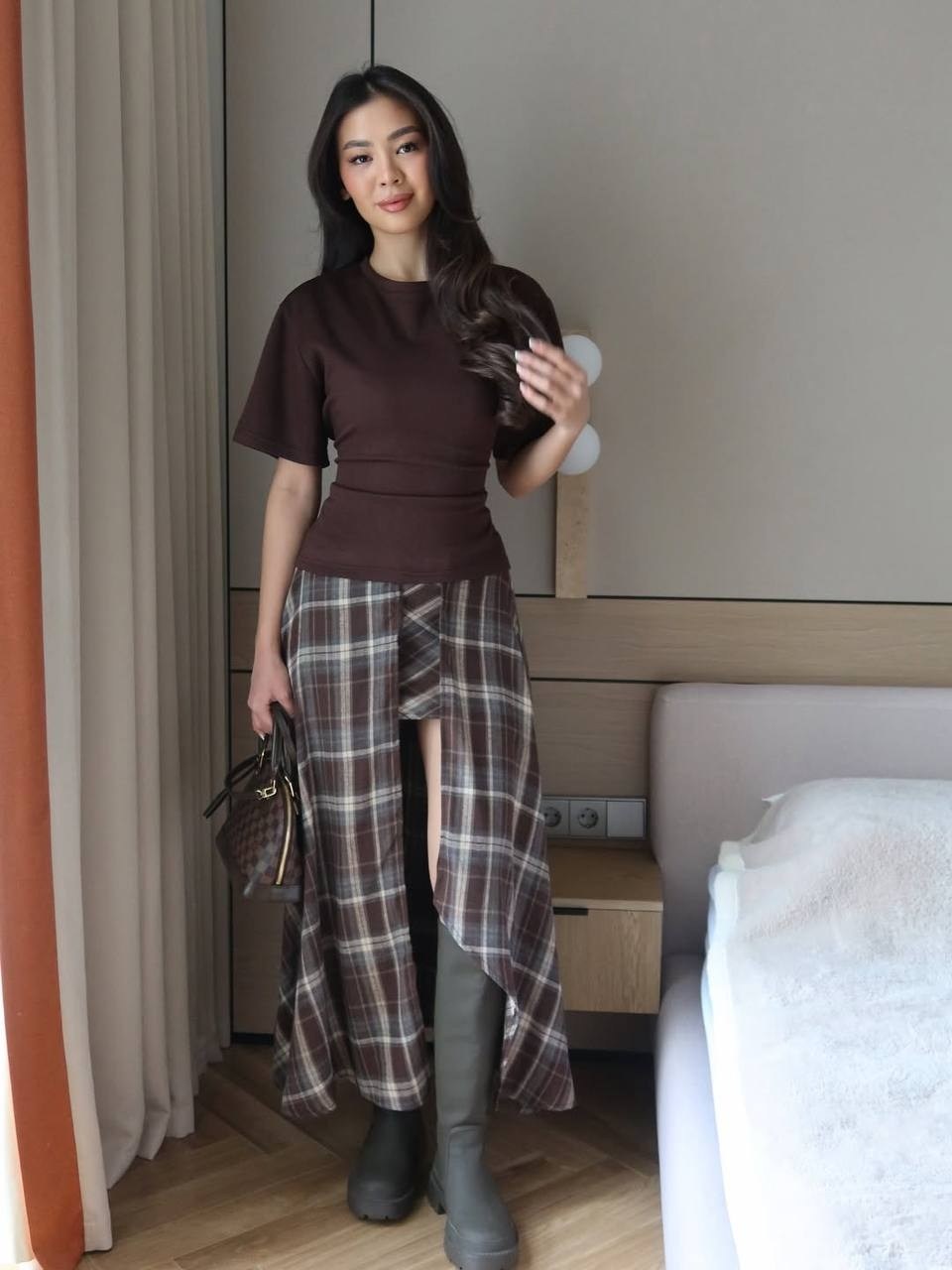 юбка мода,юбка,юбка стильная,юбка в клетку ассиметричная,юбка в клетку