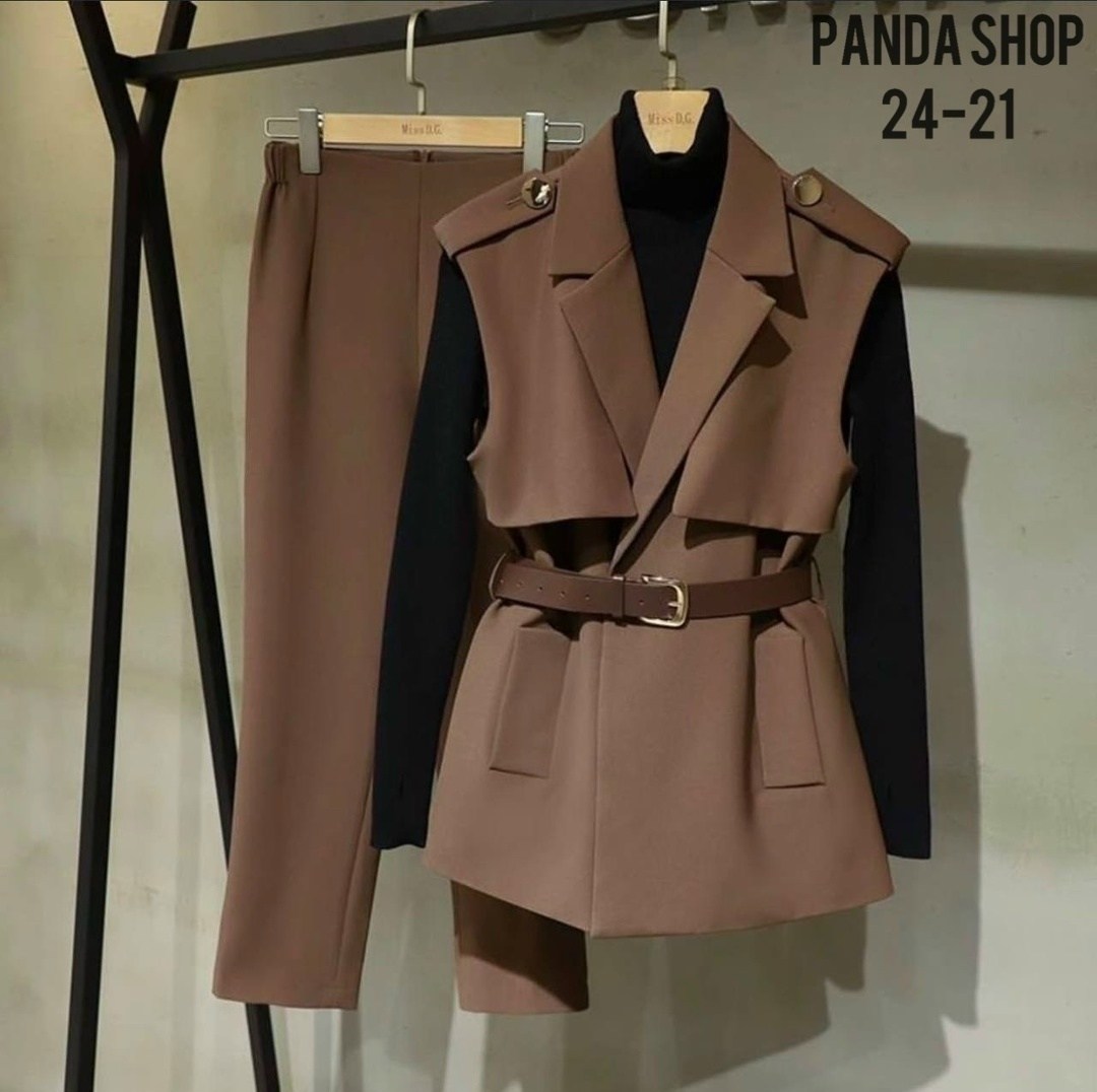 костюм тройка женский,женский повседневный брючный костюм vgh,костюм с брюками,женский костюм-двойка, осенне-весенний тонкий жилет и брюки в западном стиле,женский костюм комплект