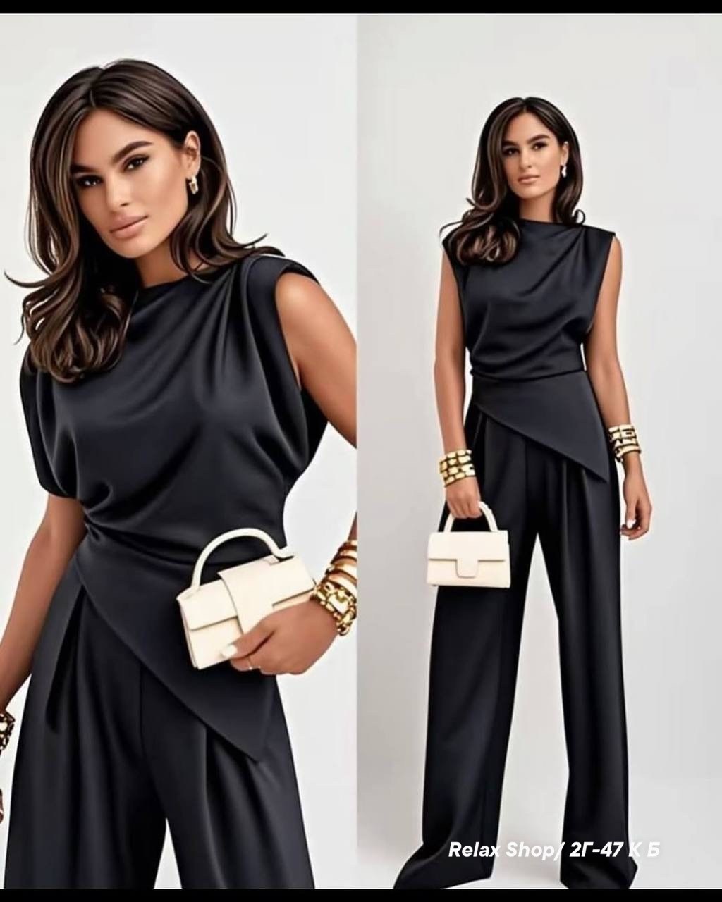 костюм двойка женский,костюм брючный вечерний с драпировкой,костюм двойка,вечерние брючные костюмы,стильный женский летний брючный костюм