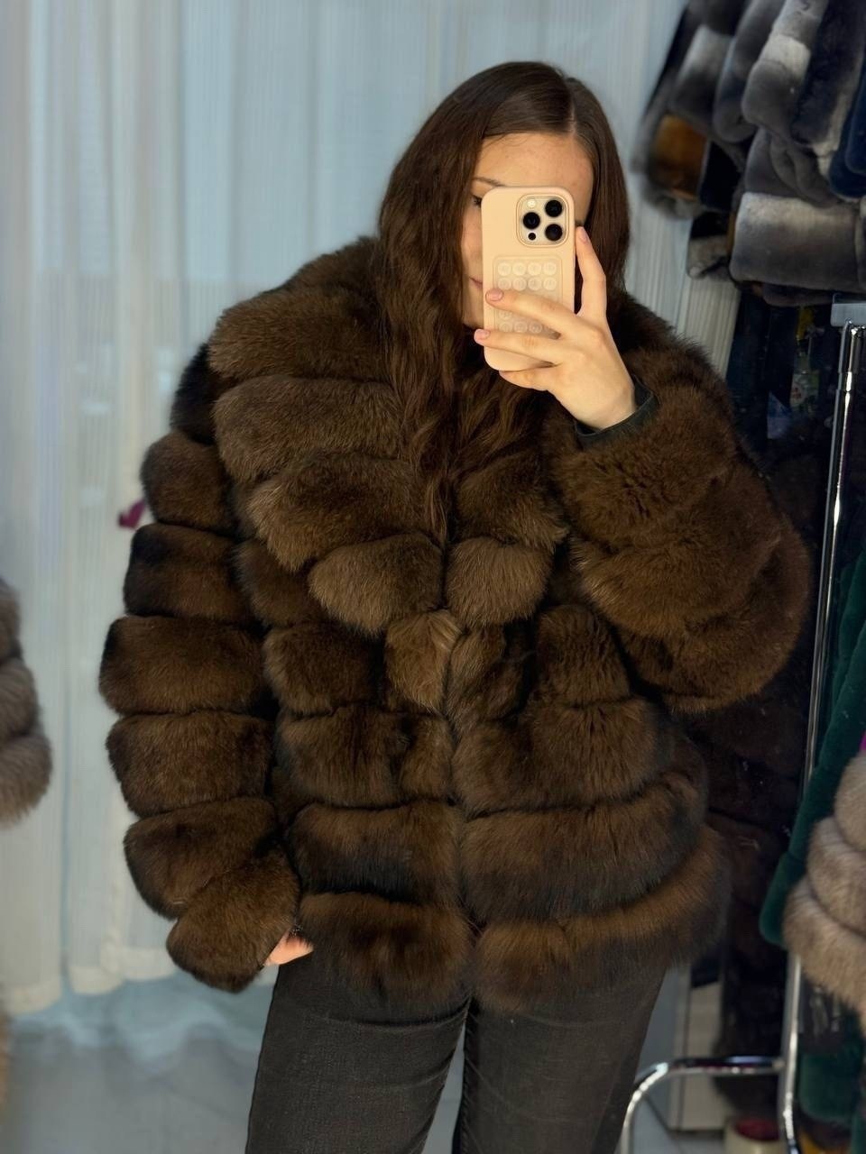 шуба из песца,шуба из финского песца yana kraft brand,шуба из песца под соболя,шуба из финского песца,короткие шубы из песца