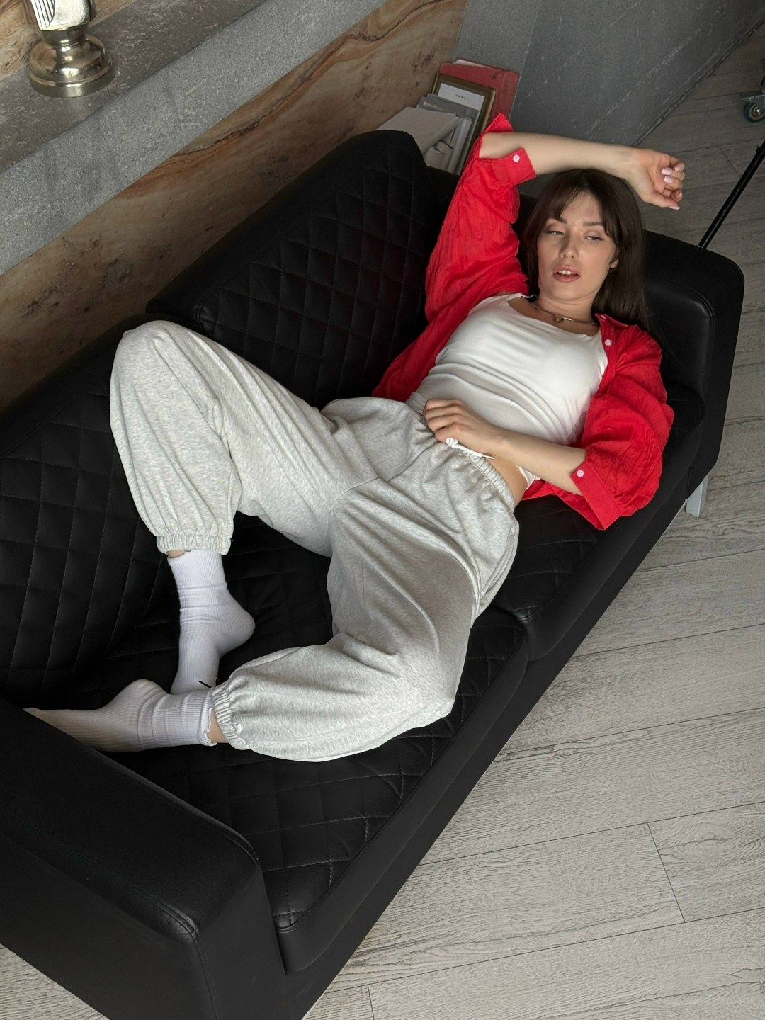 штаны спортивные джоггеры с начесом y2k,штаны спортивные джоггеры с начесом y2k wassup цвет серый меланж,штаны спортивные серые,спортивные брюки,спортивные брюки оверсайз