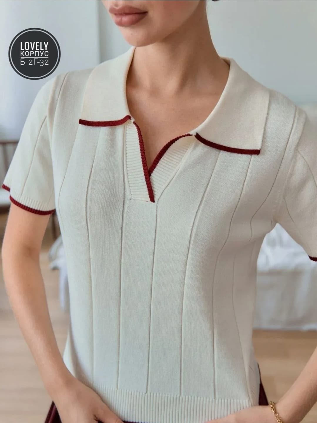 короткие рукава,поло с короткими рукавами,поло вязаное с коротким рукавом,,футболка поло с коротким рукавом в рубчик blissi 375955586