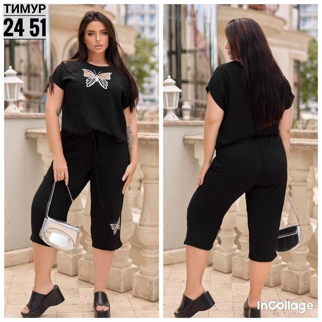 cпортивный костюм больших размеров,женские костюмы больших размеров,костюм женский с бриджами,костюм двойка женский большого размера,костюм с бриджами minova 40460