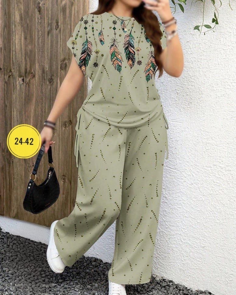 женский костюм больших размеров,костюм для женщин,женские костюмы,летний брючный костюм,женский костюм двойка