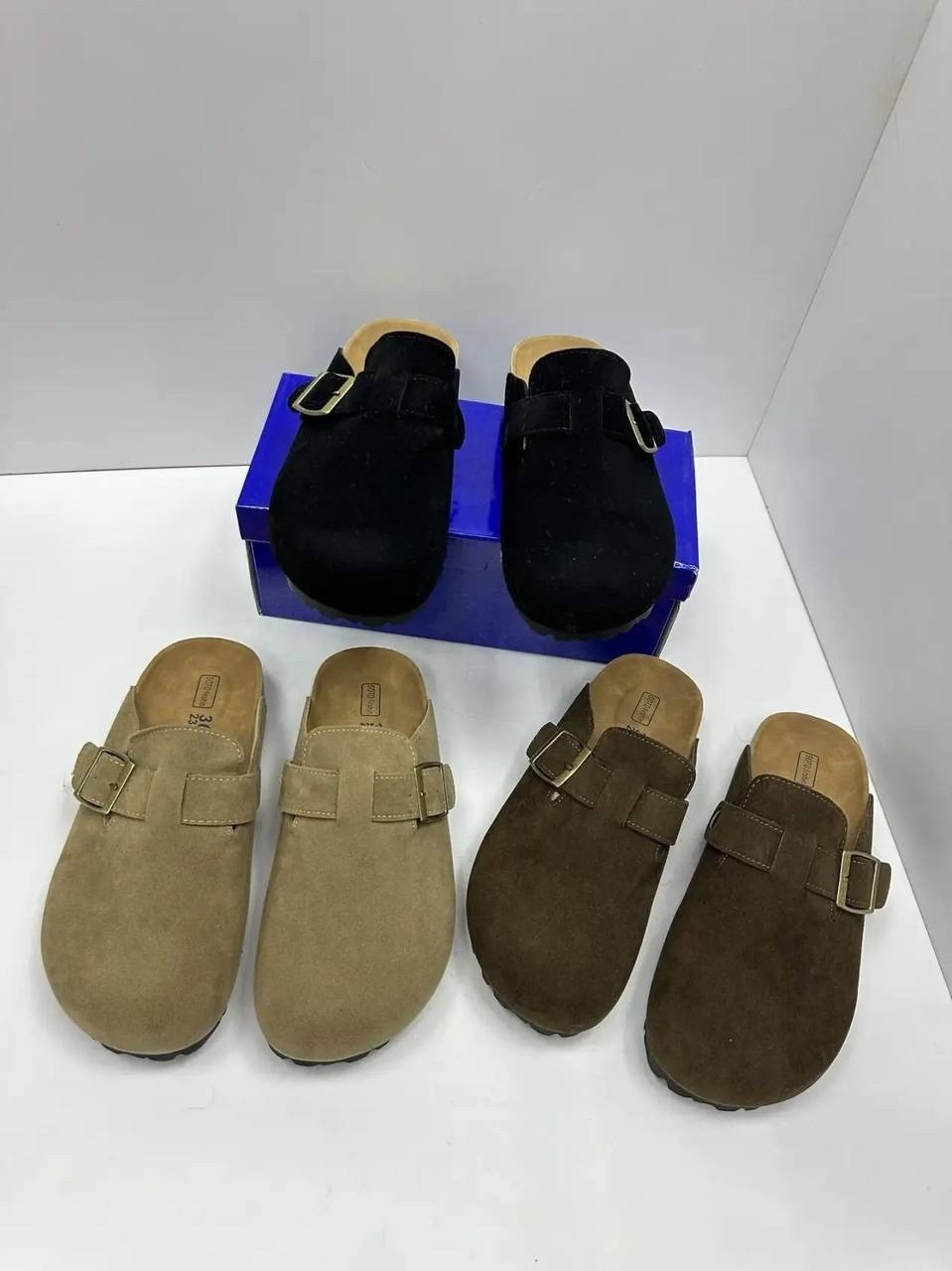 сабо birkenstock,,мужские и женские модные сандалии из замши на пробковой подошве,замшевые сабо,биркенштоки мужские
