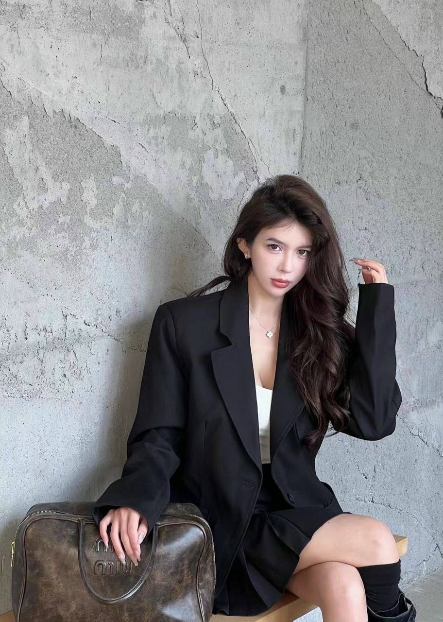 корейская мода,женский костюм с юбкой,стиль одежды,женский пиджак,корейские стили